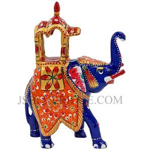Handicraft Elephant Meenakari Artwork (6inch)